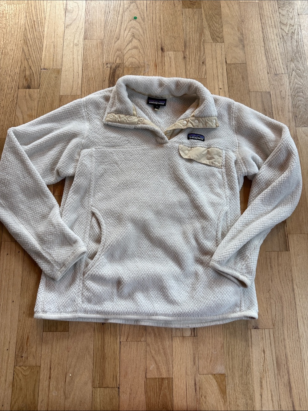 Patagonia Cream/Cream Snap-T Pullover Fleece